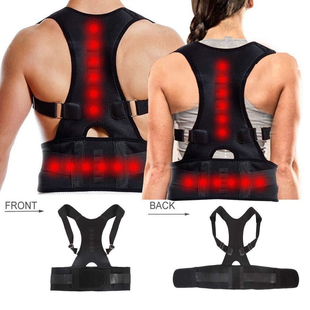 Adjustable back pain relief & posture correcter belt