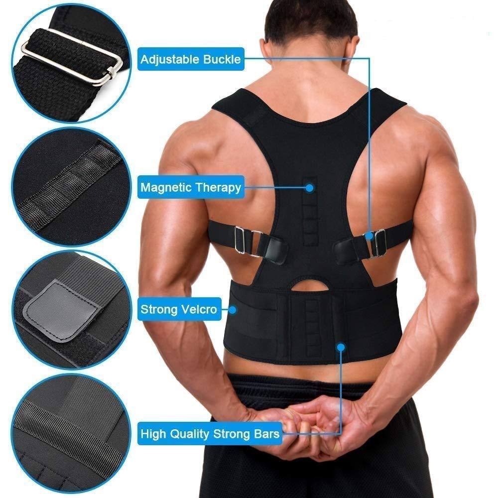 Adjustable back pain relief & posture correcter belt